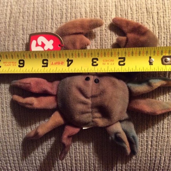Vintage Teenie Beanie Babies Claude the Crab 1993 McDonalds - Picture 5 of 5